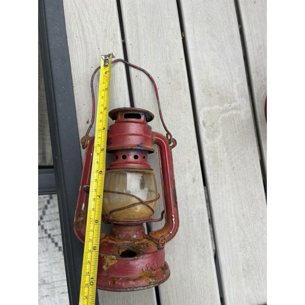 Vintage Wallow Brant Red‎ Kerosene Oil Lantern Lamp 10